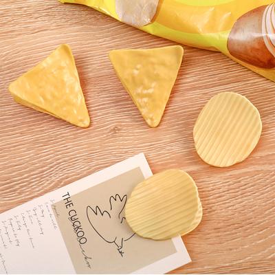 10er-Pack Chip-Klammern Runde/Dreieckige Chip-Klammern Minimalistische Buchzubehör Notizbuch Snack Foto Journal Klammer