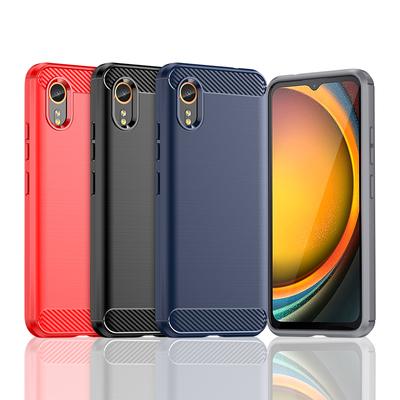 For Cover Samsung Galaxy XCover 7 Case For Samsung XCover 7 Anti-knock Silicon Carbon Fiber Back Case For Samsung X Cover 7 Case