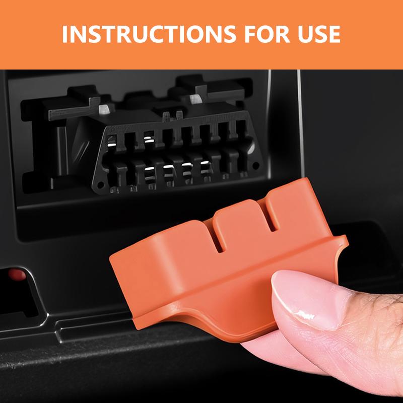 Silicone Car OBD Dust Cover OBD Diagnostic Interface Protective Cover For Jeep Grand Cherokee Wrangler JK Renegade Gladiator AMZ1