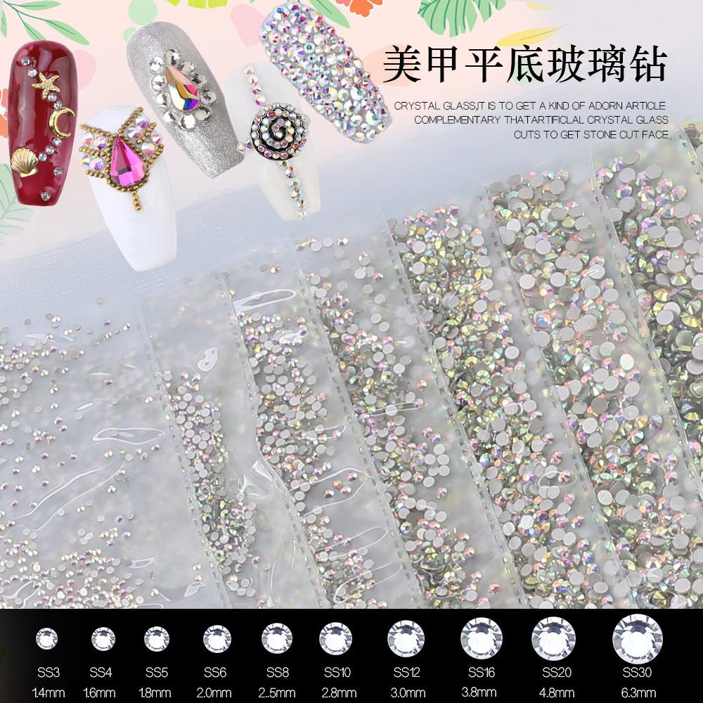 Amazon Påse med Diamanter 1440 Stycken, Ett Paket med Nageldiamanter DIY Smyckestillbehör Direktförsörjning