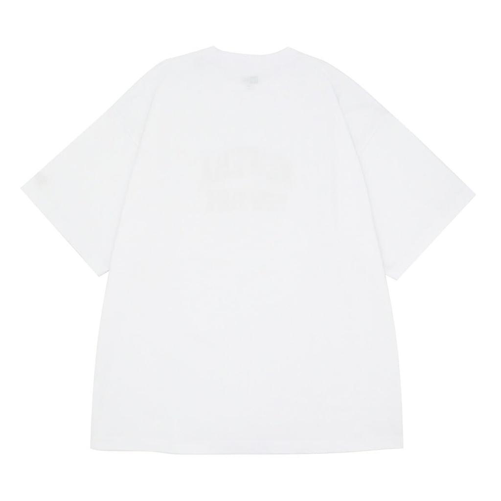 New Era Unisex Short Sleeve Oversized Cotton Classic Size L T-Shirt, College, White,