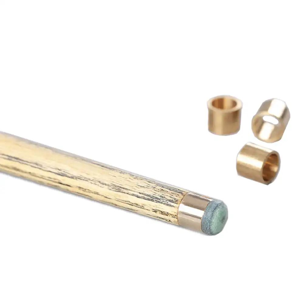 9/10MM 2Stk Snooker Queue Stock Kappen Pool Billard Spitze Reifen Kupfer Ersetzen Billard Kopf Spitzen Reifen Reparatur Kleines Loch