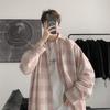 Autumn Checkered Shirt Men's Long Sleeved Ins Hong Kong Style Cool Casual Shirt