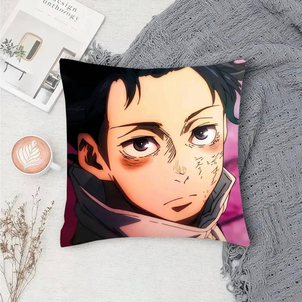 Yuta Okkotsu Animation Jujutsu Kaisen Pillow Case Fashion Square Pillowcase Bedroom Sofa Room Ins Decoration Leisure