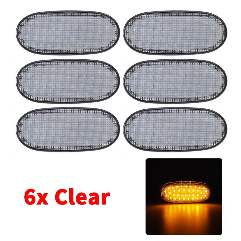 6pcs Dynamic LED Side Marker Light Side Repeater Lamp Turn Signal Light Panel Lamp For Volkswagen Crafter 2006 For Benz Sprinter W906