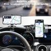 AGZ1  Dashboard Car Phone Holder Sun Visor Rearview Mirror 1200 Rotation Bracket For Honda Civic FIT Accord Prelude CRV 5th City CRZ