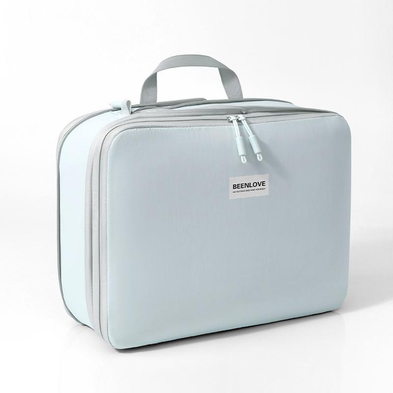 Travel Organizer Bag With Nylon Material For Packing Clothes And Lingerie In Compact Cube Shape For Travel Use