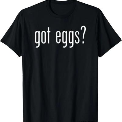 Grappig Schattig Heb Eieren Retro Klassiek Nieuwigheid Leuk T-shirt