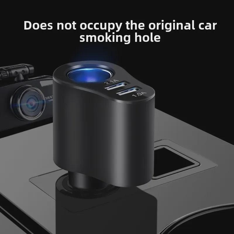 Multifunktionales Autoladegerät: 3-in-1 Zigarettenanzünder-Adapter