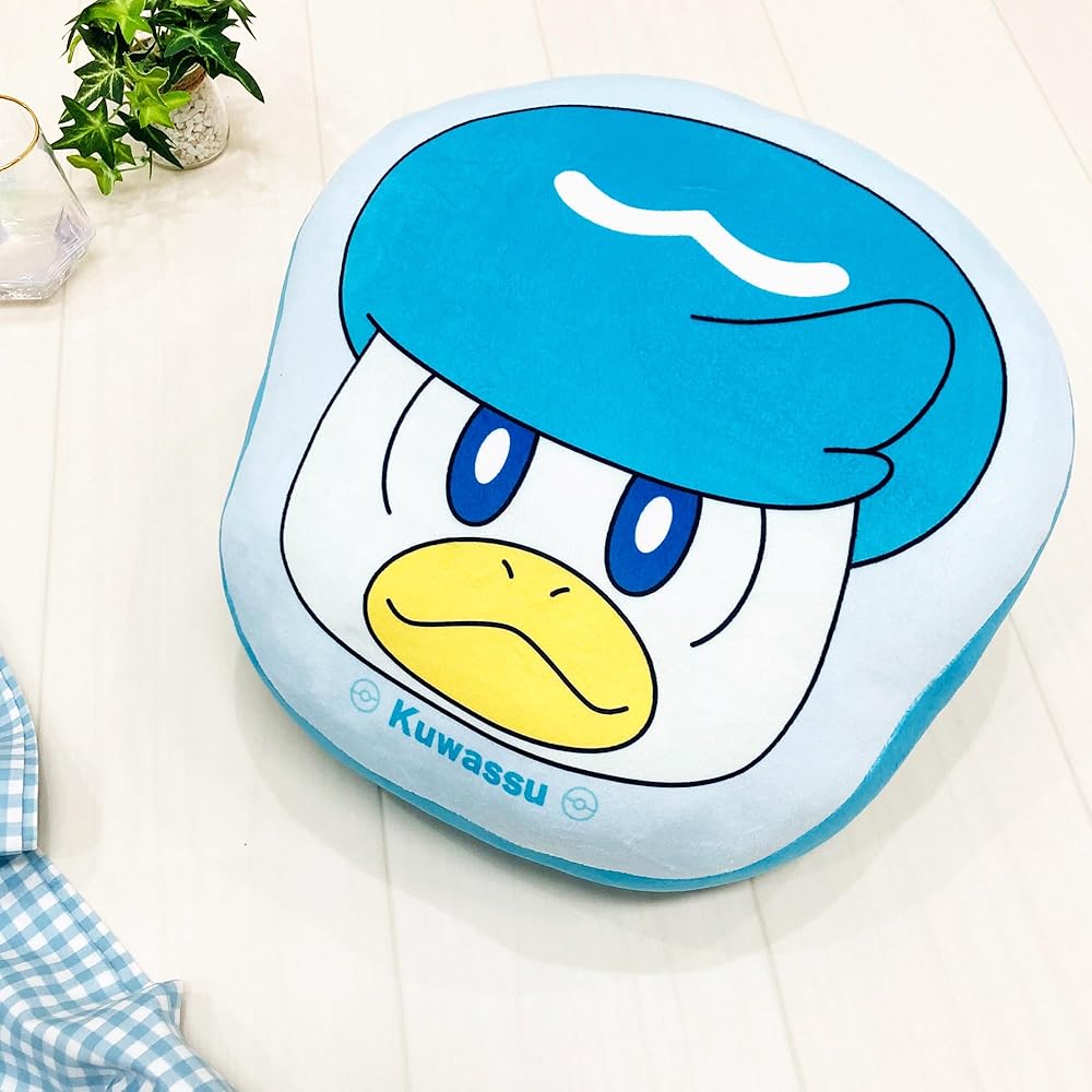 MORIPiLO Pokemon Quaxly Plush Cushion Soft Touch 30x25x8cm Character Pillow