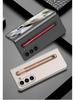 Samsung Z Fold6 Ultra-Thin Frosted Phone Case with Pen Slot - Solid Color Protective Cover