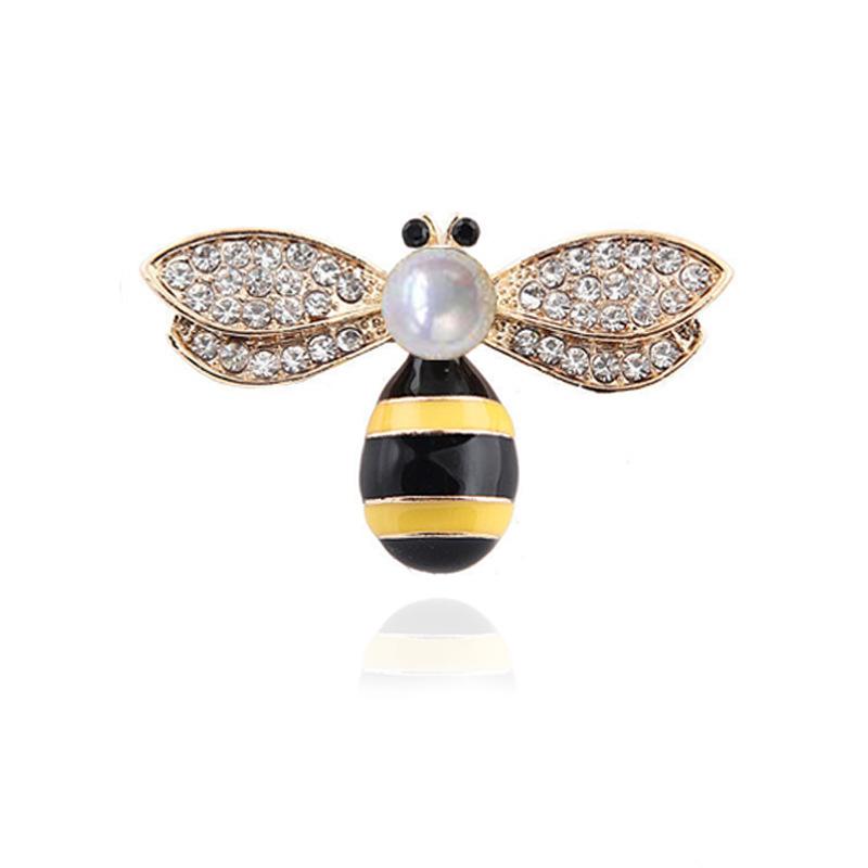 

Модная универсальная брошь в виде пчелы, женская индивидуальная креативная брошь в виде насекомого, капающего маслом, брошь в виде жемчуга