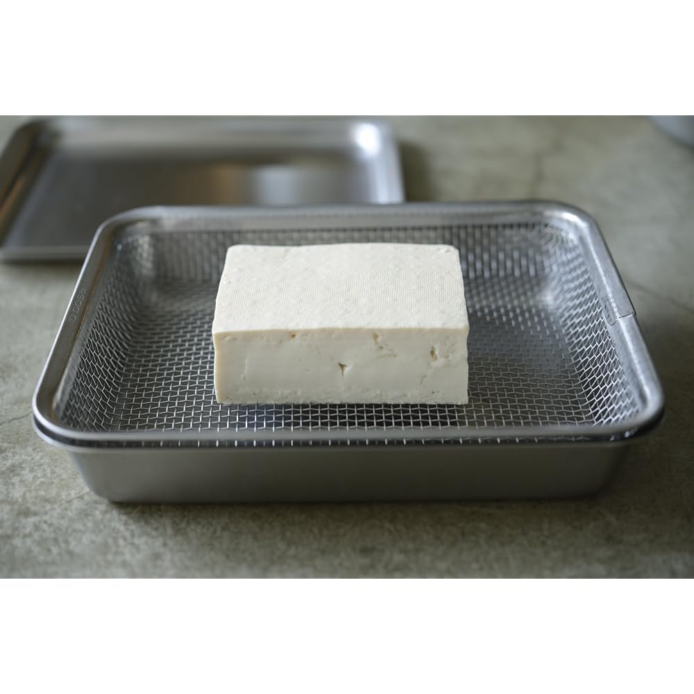 La Base Tsubame-Sanjo Stainless Steel Rectangular Tray 21cm Made in Japan la base Yoko Arimoto