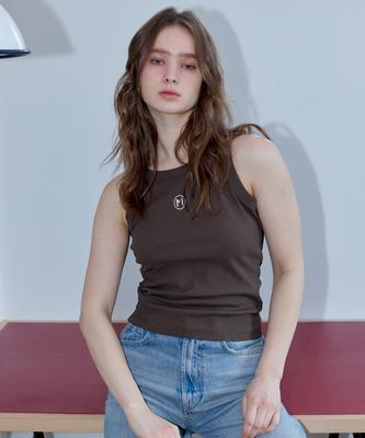 MARROT Symbol Sleeveless Top_Brown