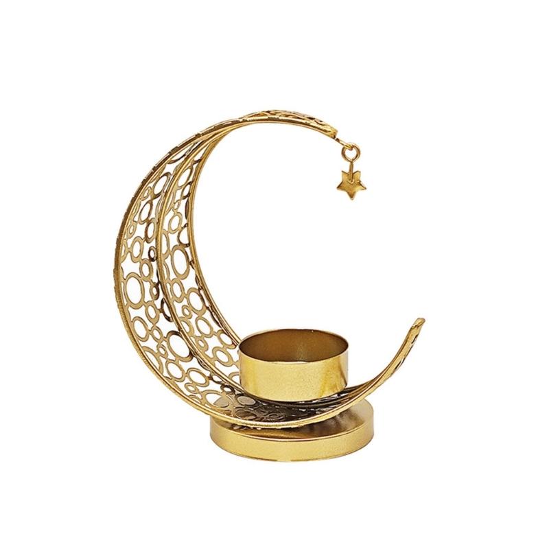 Metal Moon Holders for Exotic Middle Eastern Eid Home Decoration