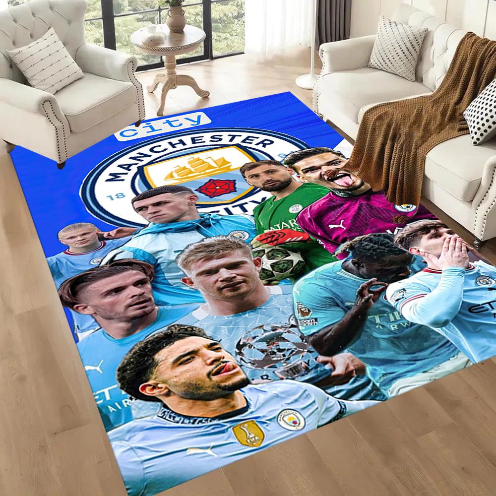 Manchester City Area Rug Design For Bedrooms Outdoor Dormitory Study Room Antislip Carpet Anime Office Decor Best For Christmas