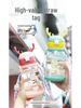 Children's Cartoon Antler Straw Cup - Portable Summer Outdoor Plastic Water Cup with Strap