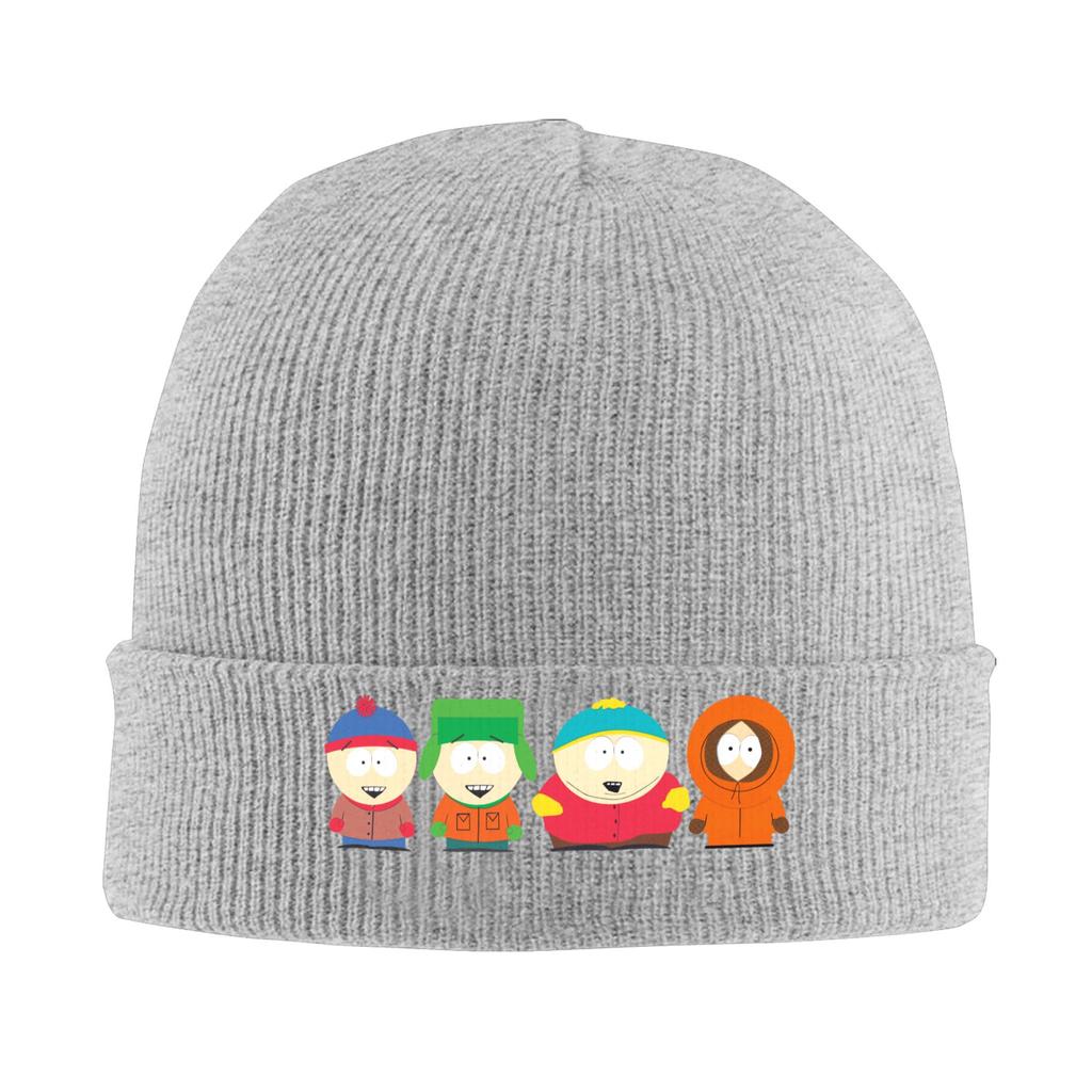 South-Parks Cartoon Hat Autumn Winter Skullies Beanies New Cartman Kyle Kenny Stan Cap Female Male Acrylic Bonnet