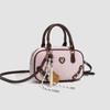 Niche Design Sweet Cool Diamond Lattice Bowling Bag Handbag High-grade Single Shoulder Oblique Span Bag