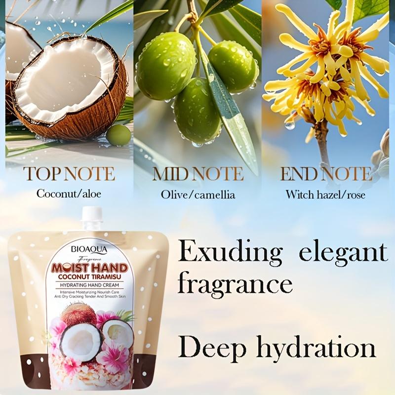 Coconut Tiramisu Moisturizing Hand Cream Improves Dry and Rough Skin, Leaving It Smooth, Soft, Hydrated, Radiant, and Nourished
