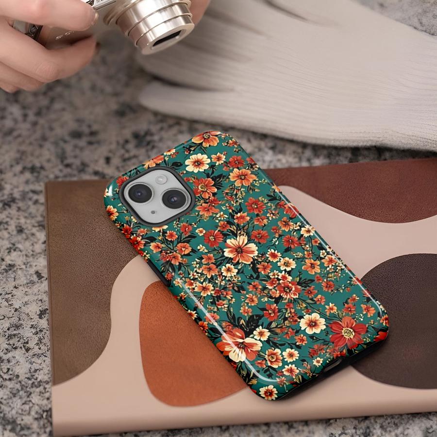 Coque Souple Capa pour Apple iPhone 17 16e 12 14 XS XR 13 15 Plus Pro Max 16 Air 11 Rétro Petite Fleur Mode