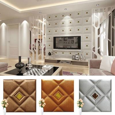 1PC 3D Wall Sticker for Living Room Background Brick Self Adhesive 30x30cm Home Decoration