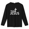 Fantastica Maglietta Jesus Team Taglie vintage Lavata grafica Leggermente homme Traspirante Unisex moda Casual Elegante Versatile