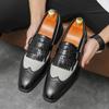 Fashion New Loafers for Men Tassels Mixed Colors Wedding Round Toe Slip-On Spring Autumn Business Casual Shoes Handmade Men Dress Shoes