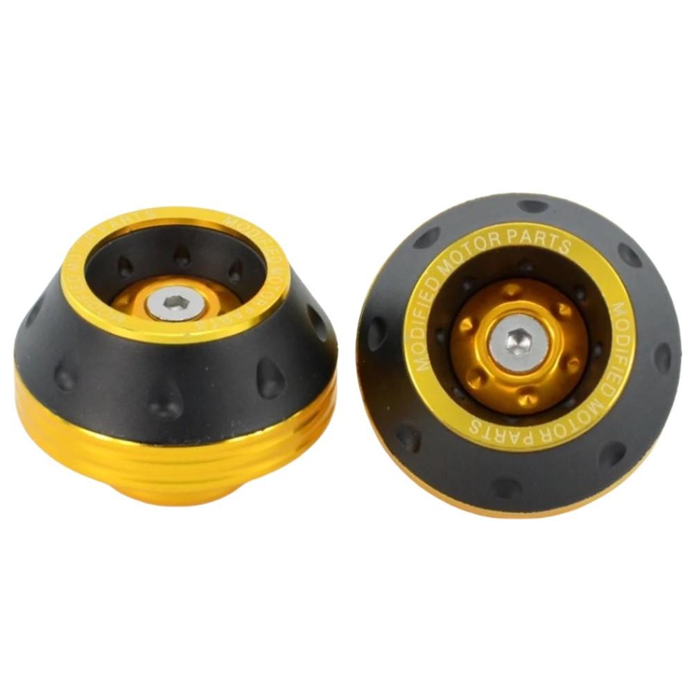 Aluminum Alloy Material Motorcycle Protection Shock Absorber Pads gold