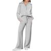 2-teiliges Damen-Outfit, Trainingsanzug, übergroßes, lockeres Sweatshirt und Hose mit weitem Bein, passendes Lounge-Set, Herbst-Trainingsanzüge