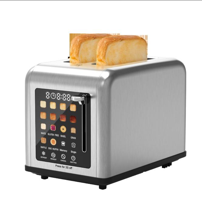 

PSKST075AE 2-piece retro-style bread machine with SUS304 food-grade stainless steel, 6 color-changing levels, 3 functions (defrost/reheat/cancel)