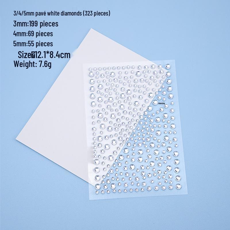 15-Color Crystal & Acrylic Face Stickers - Stage Beauty Diamonds