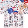 24 Sheets Independence Day Decorative Sticker Waterproof Sticker For Notebook Luggage Gift Packaging Decoration