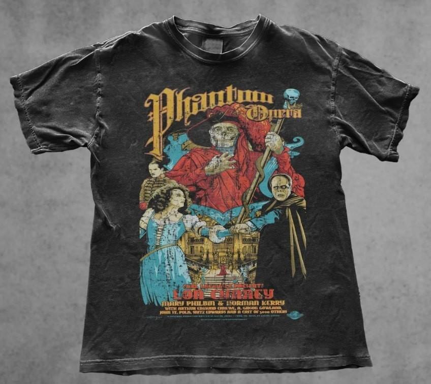 Phantom Of The Opera Retro shirt, Musical theater 80s Graphic Shirt Q4887 XXXL