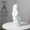 Irregular Ceramic Vase Simulation Stone Flower Pots Decorative Flower Arrangement Porcelain Vases Nordic Home Decor Modern