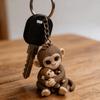 3D Printing Key Chain Pendant Creative Purse Charm Fashion Orangutan Keychain  Gift