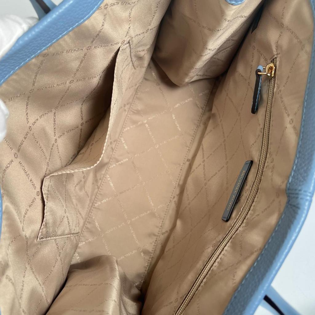 Michael Kors Shoulder Bag Handbag Cowhide Light Blue Women 35S2G7ZT7L Used