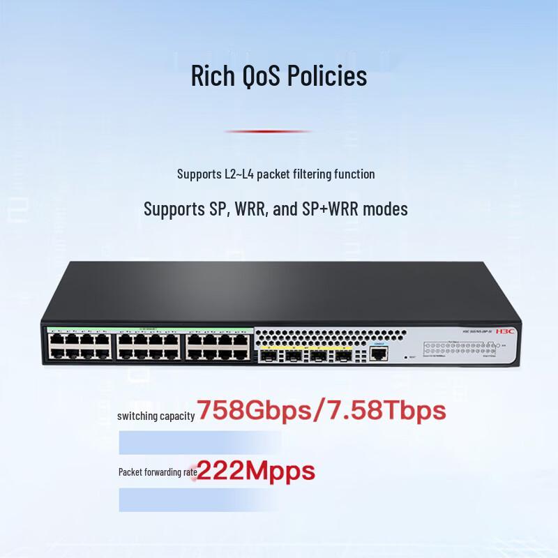 H3C S5570S-28P-SI 24-Port Gigabit Smart Managed Switch