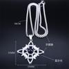 Celtic Knot Triple Moon Muse Necklace Stainless Steel Natural Stone Witch Amulet Necklace Jewelry