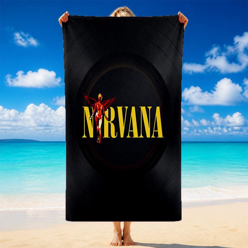 Nirvana Print Microfiber Beach Towel Sand?Resistant Lightweight Towel For Swimming Outdoor Travel Use
