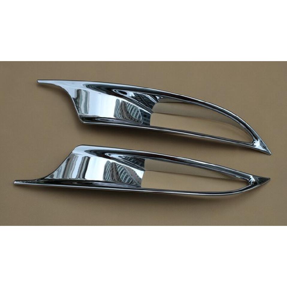 For Mazda 3 Sedan 2014-2018 Chrome Bumper Reflector Fog Light Cover Surrounds