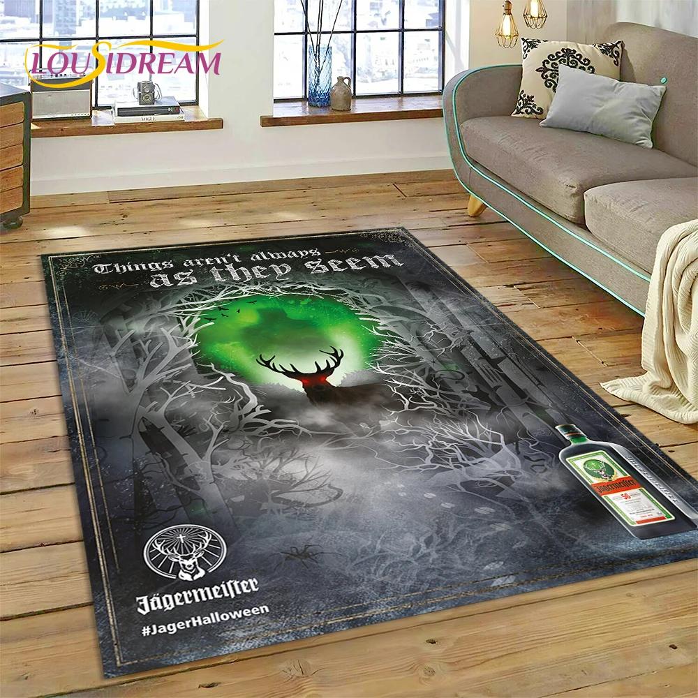 27 Style German J-Jaegermeister Elk Carpet Rug for Bedroom Living Room Home Sofa Decoration,kids Game Play Decor Floor Mat Gift