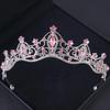 Baroque Crystal Tiaras And Crowns For Women Bride Rhinestone Prom Diadem Bridal Wedding Hair Accessories Jewelry Crown Tiara
