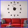 DIY Silent Nordic Wall Clock, Fashionable and Creative Clock, Self-adhesive Clock, Nail-free Simple Living Room Wall Clock