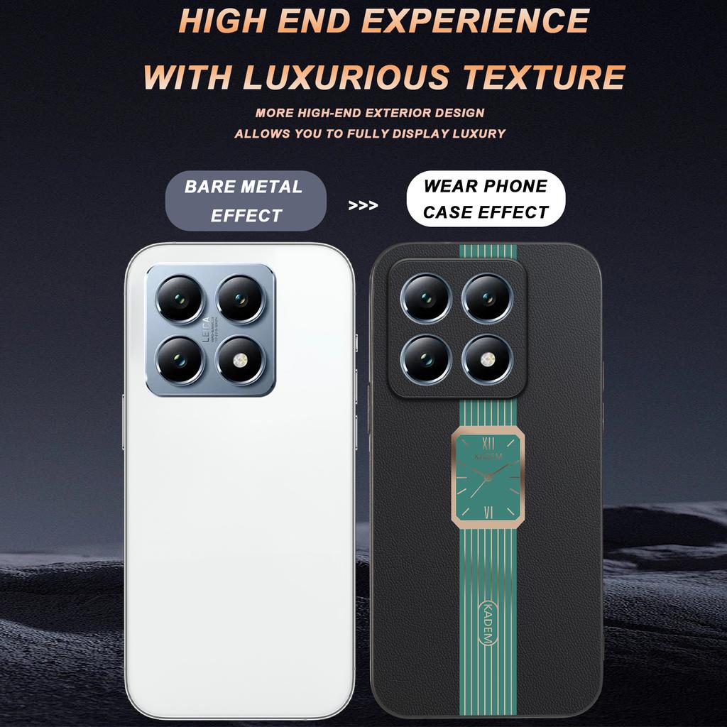 For Xiaomi 14T Pro Case Leather+TPU+Acrylic Anti-Scratch Phone Cover
