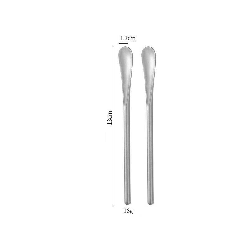 304 Stainless Steel Stirring Stick Long Handle Spoon Creative Coffee Dessert Spoon Cocktail Mixer Bar Spoon Ice Spoon Home Bar