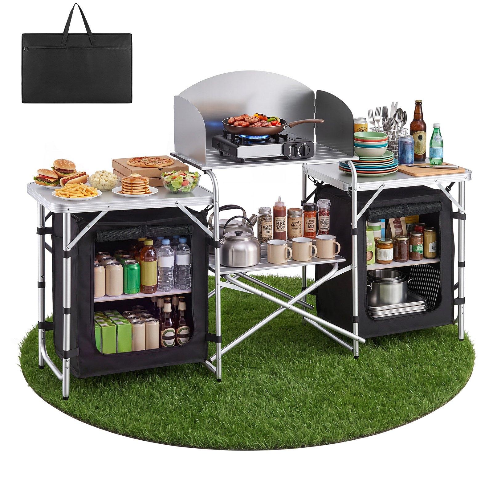 VEVOR Folding Camping Table, Outdoor Portable