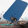 (Blue) For iPhone 16e Case Drop Proof Liquid Silicone Soft Lining Back Phone Cover