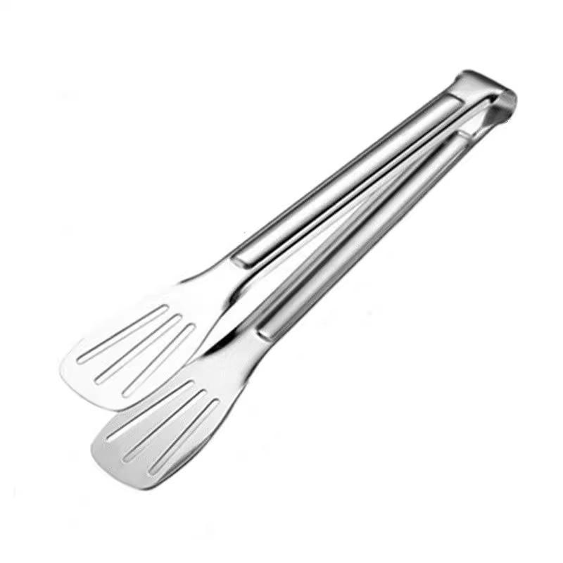 Stainless Steel Food Clip Kitchen Barbecue Fried Steak Household Anti-Scald Bread Food Thickened Dish
