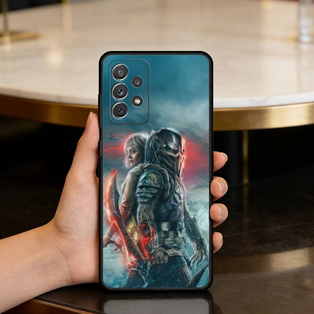 

P-Predator B-Badlands Phone Case For Samsung Galaxy A73,A72,A71,A70,A53,A52,A51,Soft Silicone Black Cover Samsung a21s